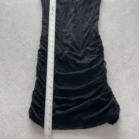Outcast Latisha Mini Black Dress Sleeveless Mesh Lace w/ Boning & Underwire New - Picture 5 of 8